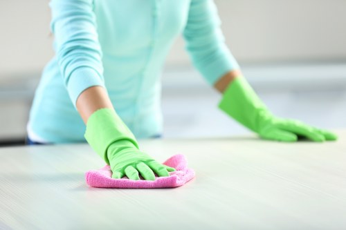 Cleaning of shared access areas in a Watford residential building