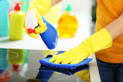 Local Airbnb cleaning team working in a Watford property with access considerations