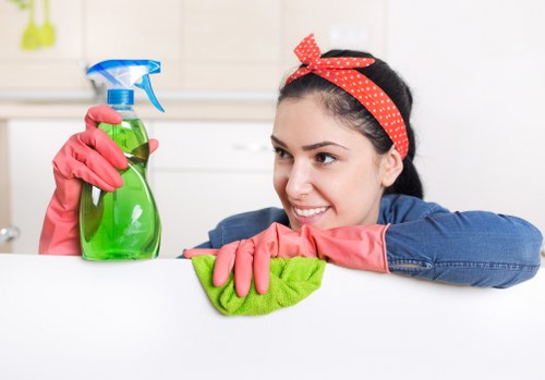 Vacuuming and dusting in a Watford flat or townhouse
